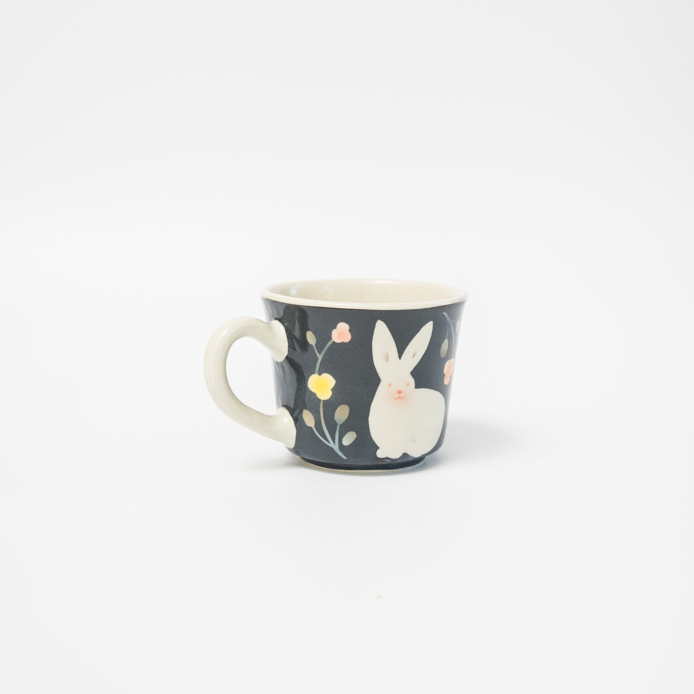はるな陶芸工房-マグカップ-うさぎの花うた-A