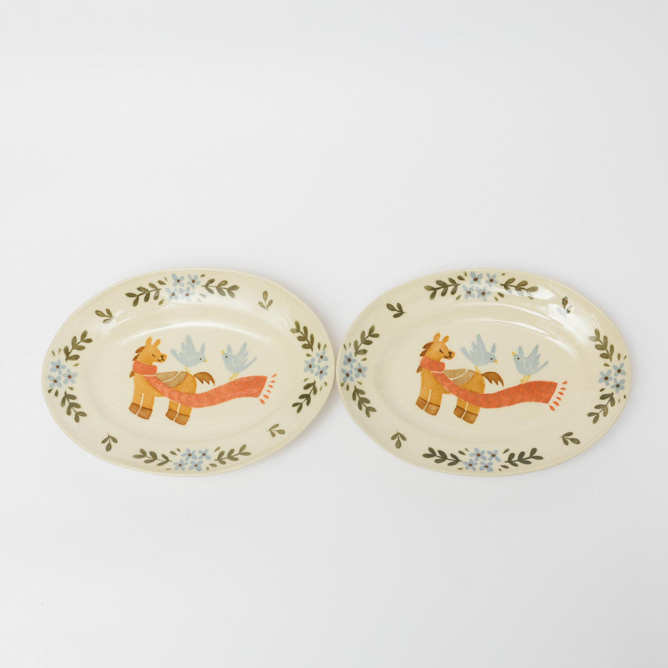 文鳥舎-だ円皿-A