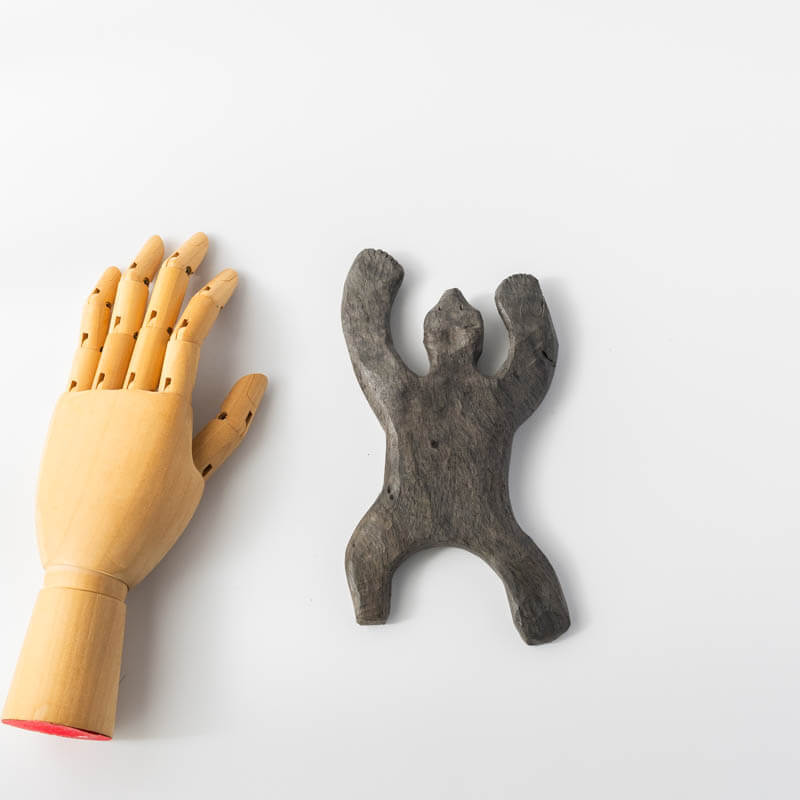 木彫り熊-おじさんの熊-壁掛け