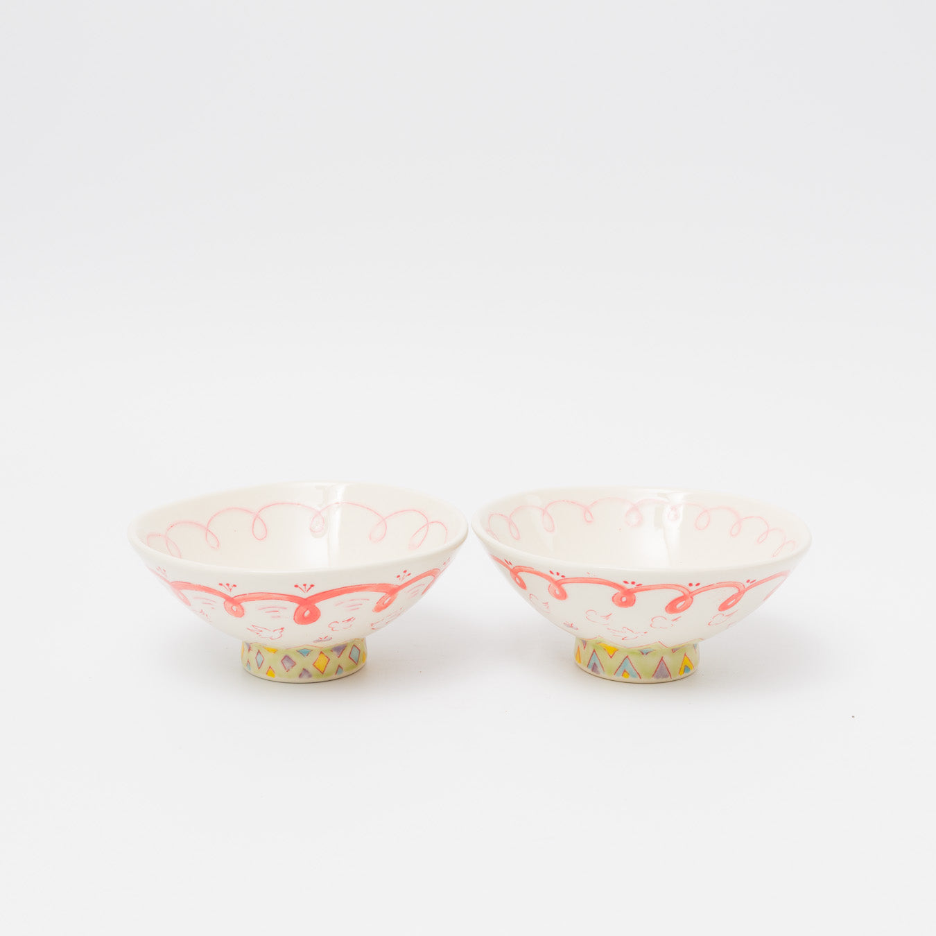 増山文-ご飯茶碗B-中-鳥花ぐるり