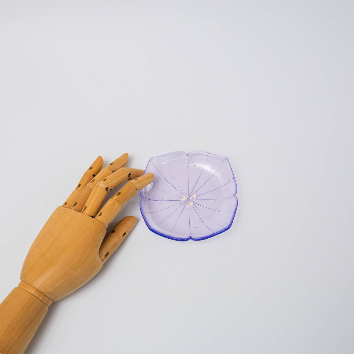 Sasaki shoko Glass works-花形中鉢-3