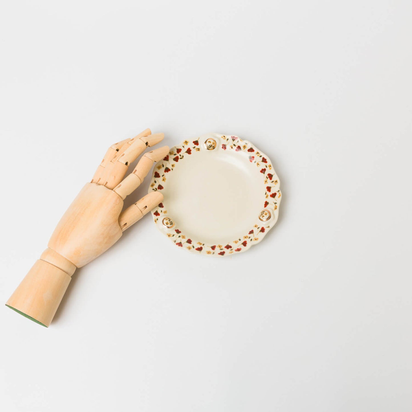 荒井彩乃-レリーフ金彩皿-5