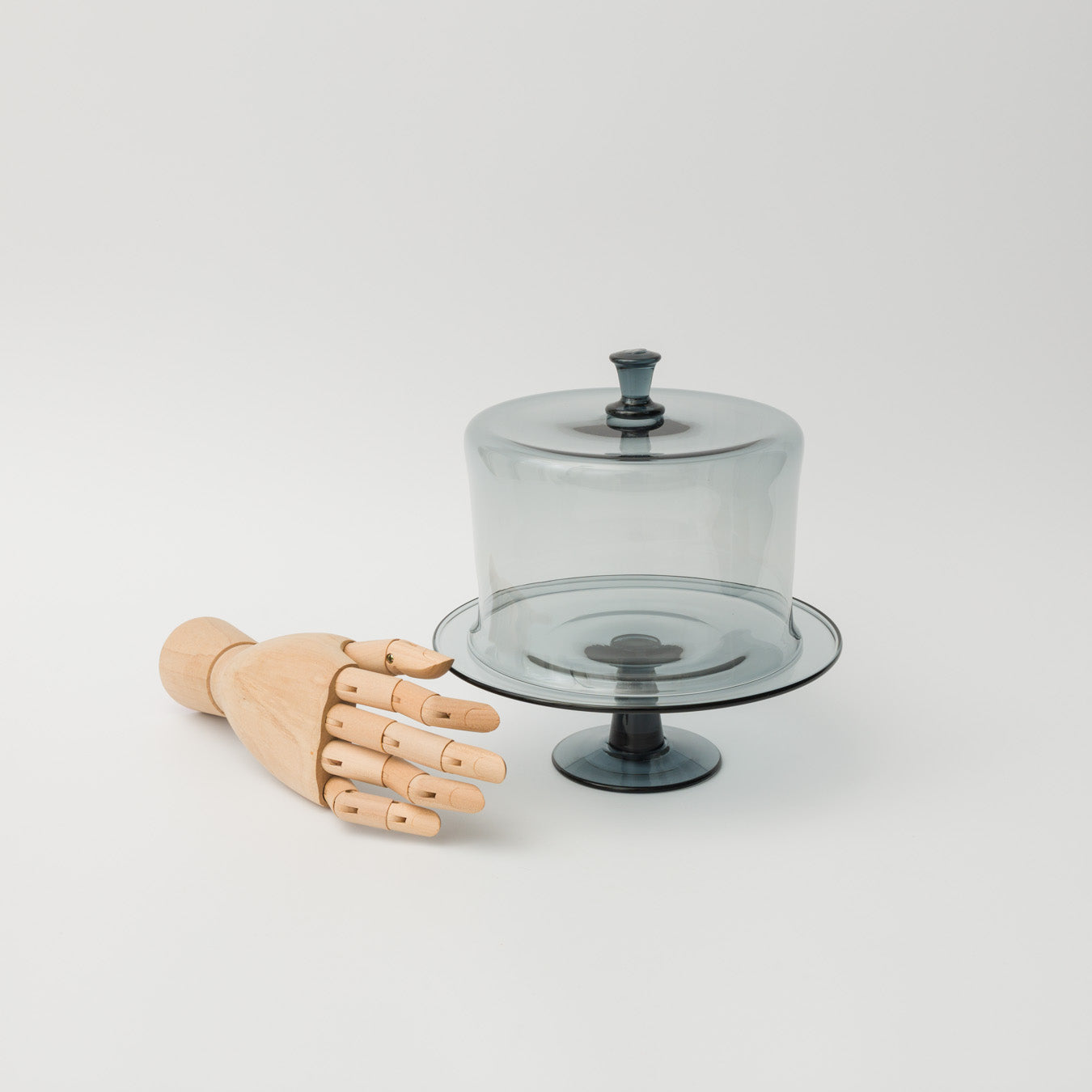 ワダコーヘー-cloche and compote set-studio blue gray