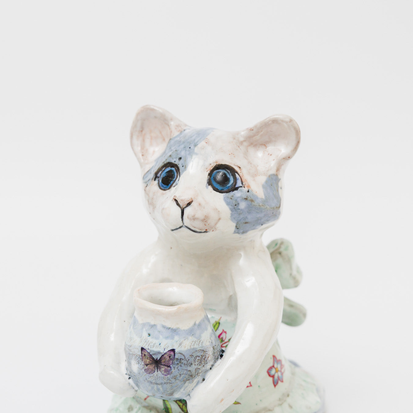 比留間郁美-置物「エプロン猫」