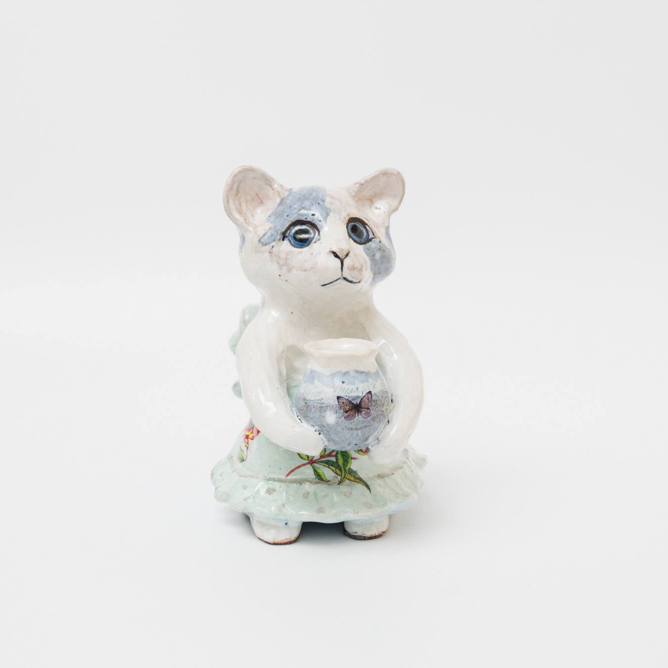比留間郁美-置物「エプロン猫」
