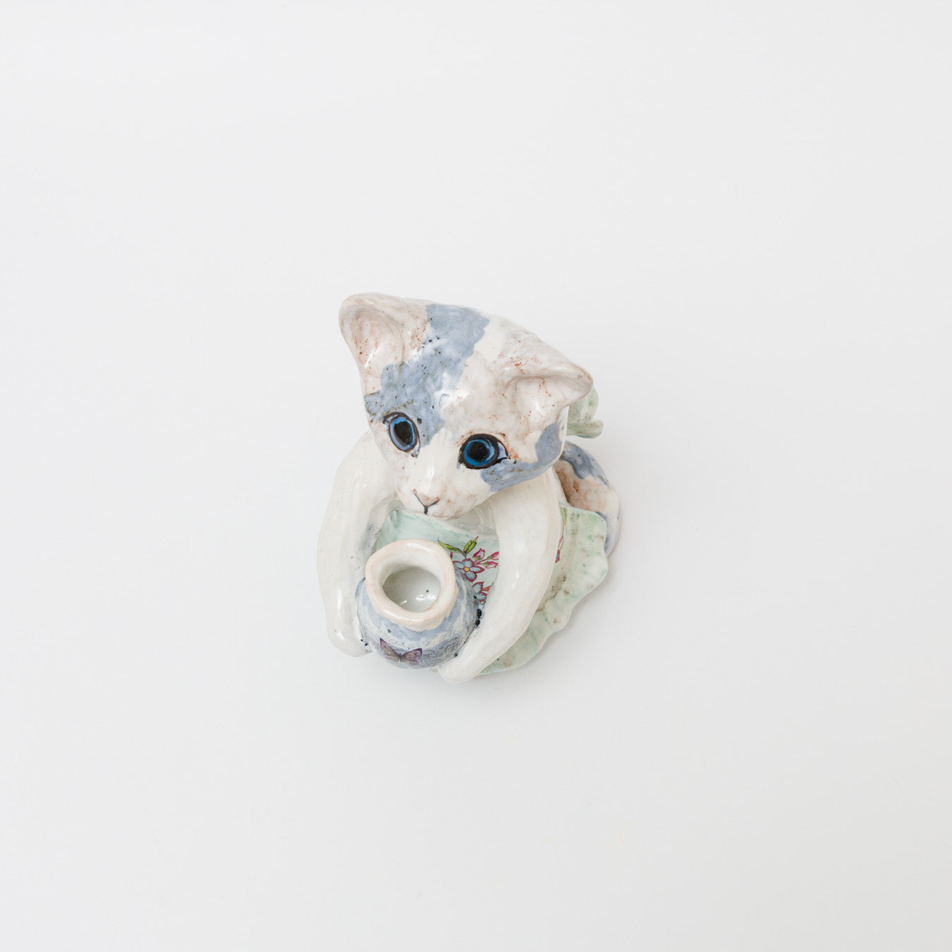 比留間郁美-置物「エプロン猫」
