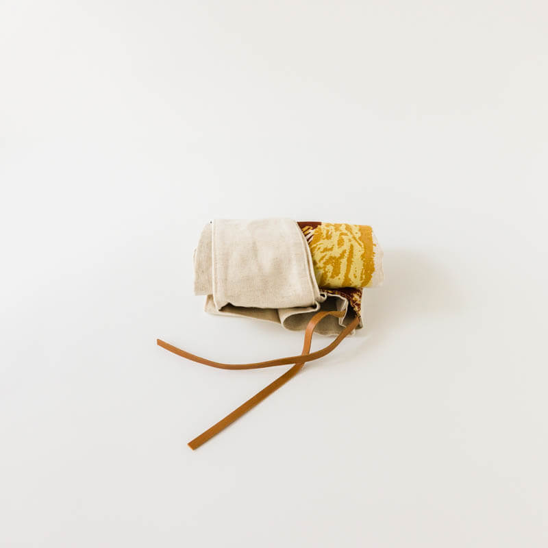 gochisou-Shopping shoulder bag-カンパーニュ-blue