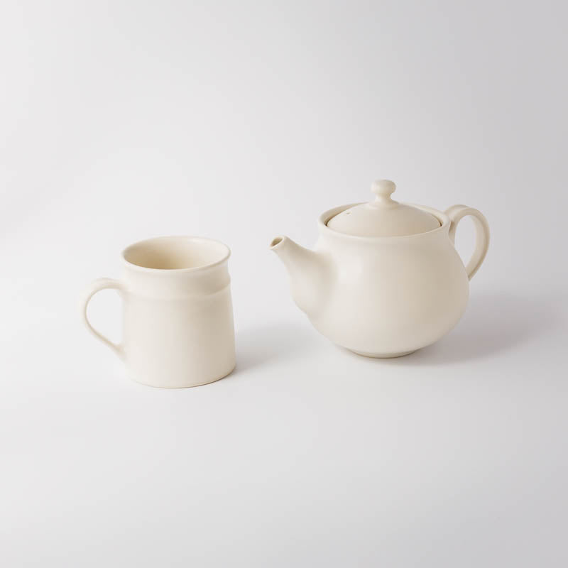 中村智子-ポット-白