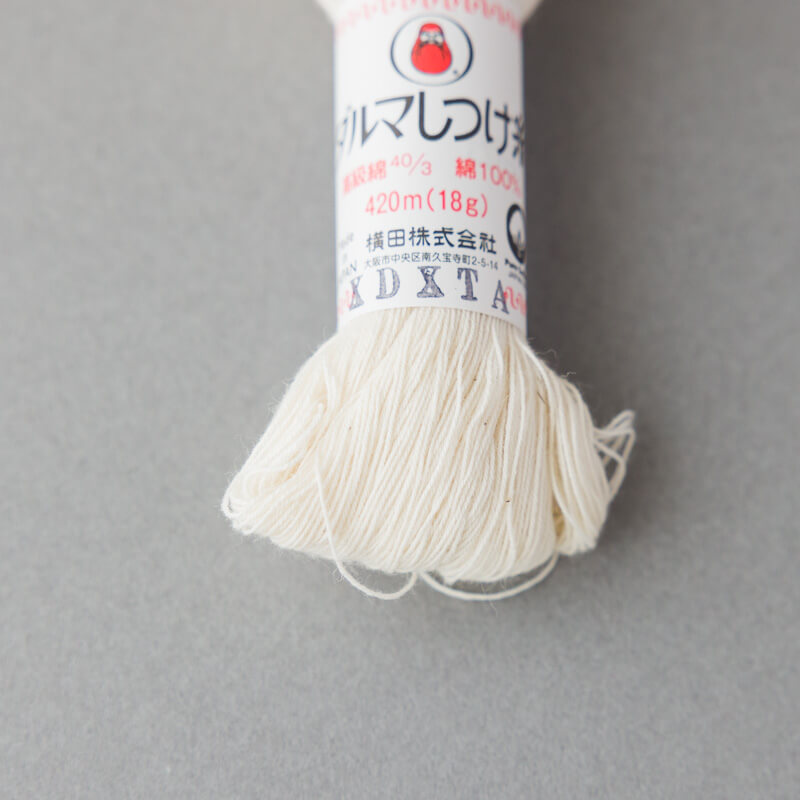 ダルマ家庭糸 -ダルマしつけ糸-きなり