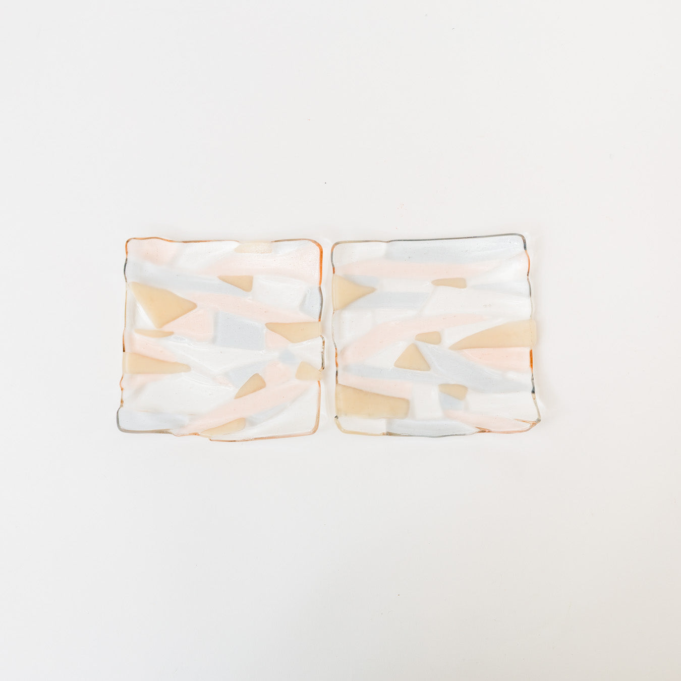 Sasaki shoko Glass works-マーブル角皿<C>