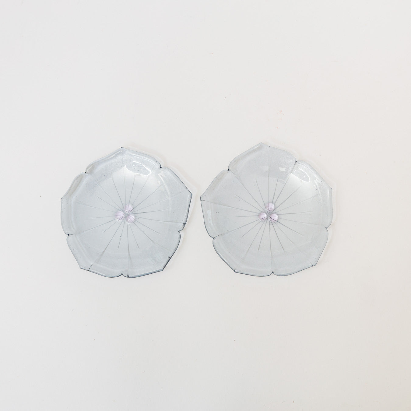 Sasaki shoko Glass works-花形小皿-11