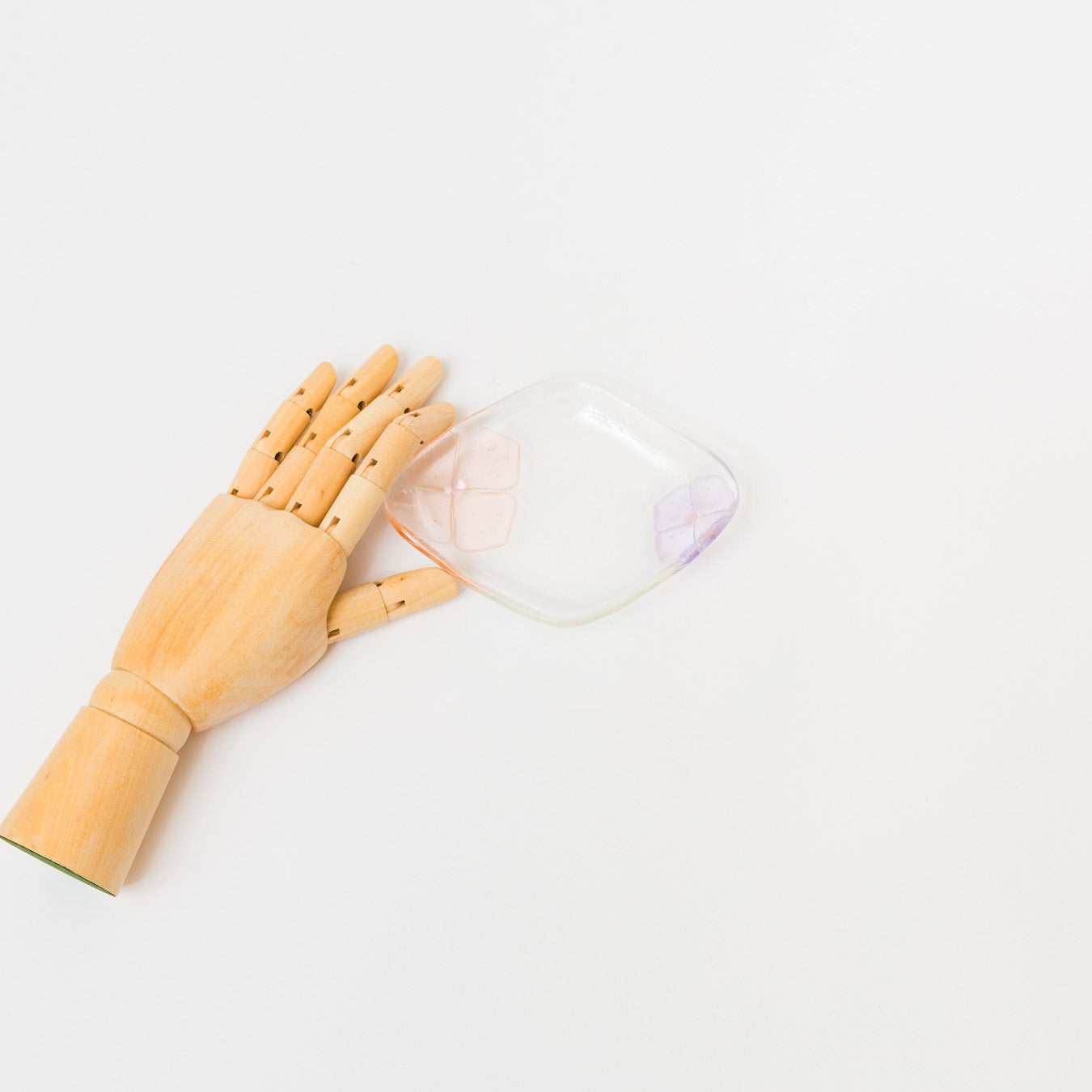 Sasaki shoko Glass works-ひし型皿-1