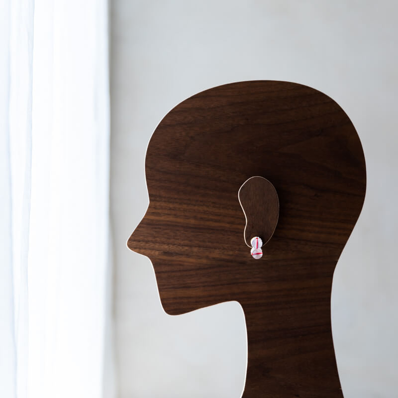 tamas-Sanae - Red - イヤリング/ピアス