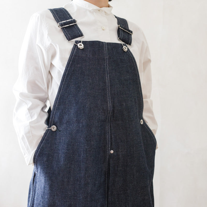 TUKI #0054 【TYPE2 SALOPETTE】INDIGO DENIM