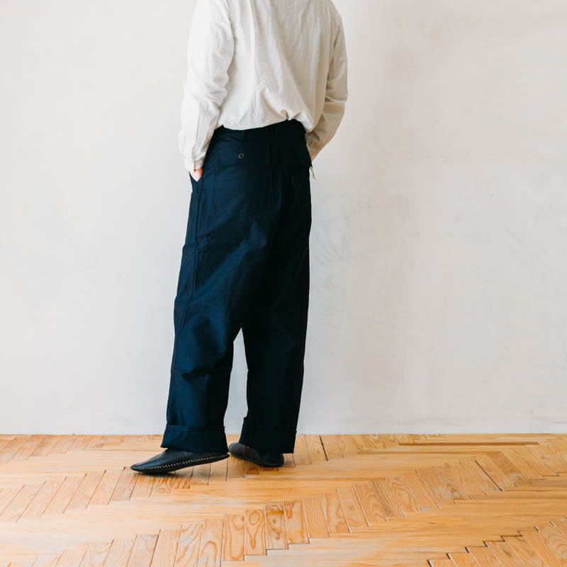 TUKI #0152【baker pants】navy blue