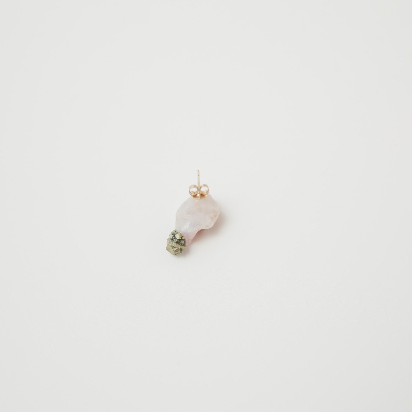 雨氣-石粒ピアス-3