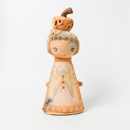 DOKI MIZUHO-りんご乗せたたおかっぱちゃんスペシャル土器