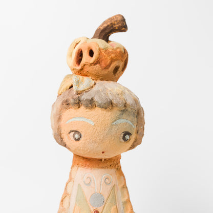 DOKI MIZUHO-りんご乗せたたおかっぱちゃんスペシャル土器