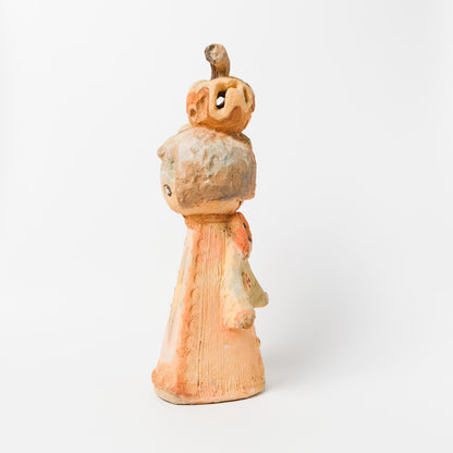 DOKI MIZUHO-りんご乗せたたおかっぱちゃんスペシャル土器