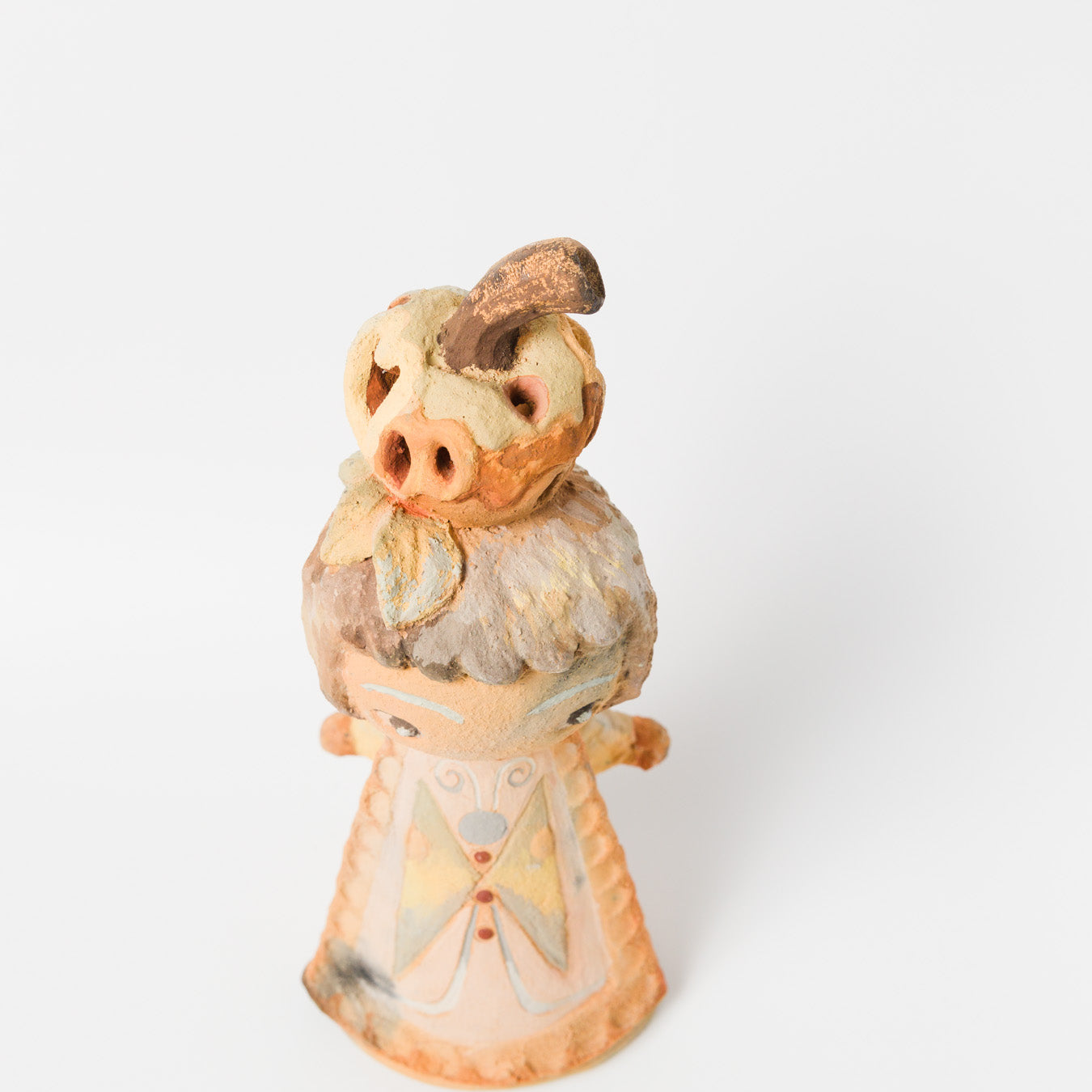 DOKI MIZUHO-りんご乗せたたおかっぱちゃんスペシャル土器