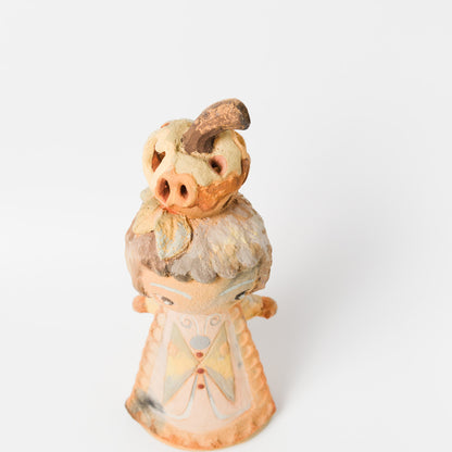 DOKI MIZUHO-りんご乗せたたおかっぱちゃんスペシャル土器