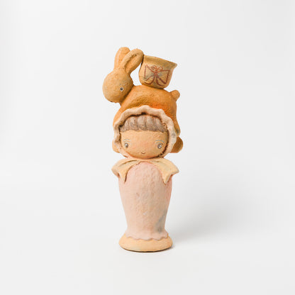 DOKI MIZUHO-うさぎ乗せたズキンちゃん土器子