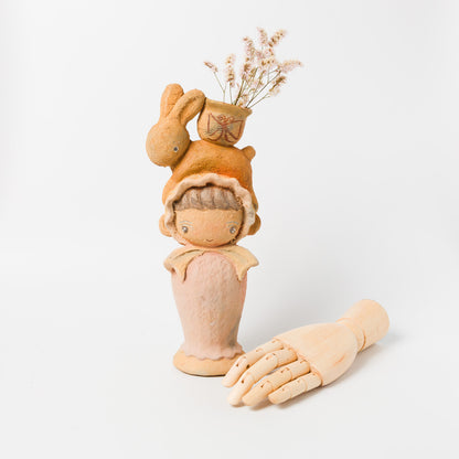 DOKI MIZUHO-うさぎ乗せたズキンちゃん土器子