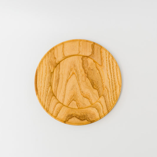 中西健太-リム皿-栗-24cm