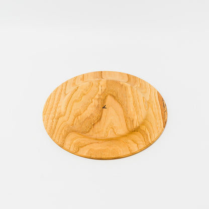 中西健太-リム皿-栗-24cm
