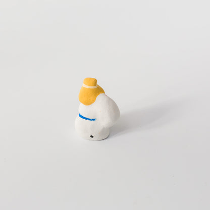 habotan-土人形「もち巾着乗せ招き猫」