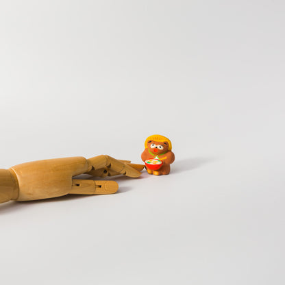 habotan-土人形「シチュー食い狸」