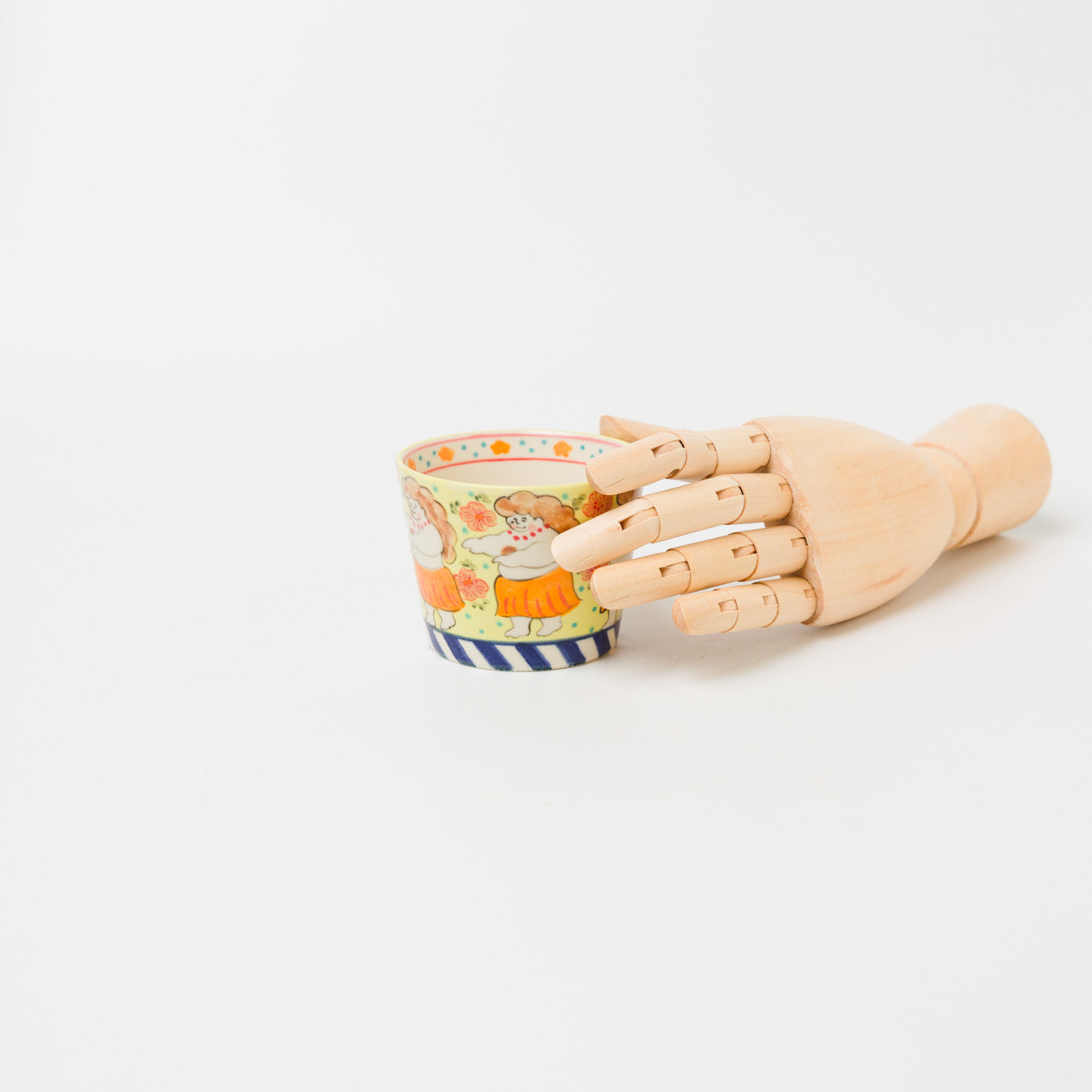 藤田美智-蕎麦猪口カップ「ハワイ行きたい」