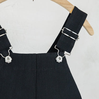 TUKI #0054 【TYPE2 SALOPETTE】black/black DENIM