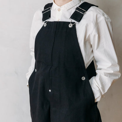 TUKI #0054 【TYPE2 SALOPETTE】black/black DENIM