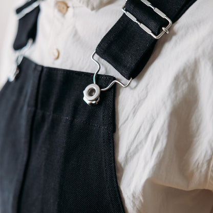 TUKI #0054 【TYPE2 SALOPETTE】black/black DENIM