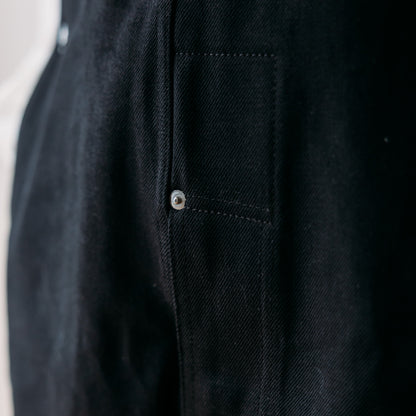 TUKI #0054 【TYPE2 SALOPETTE】black/black DENIM