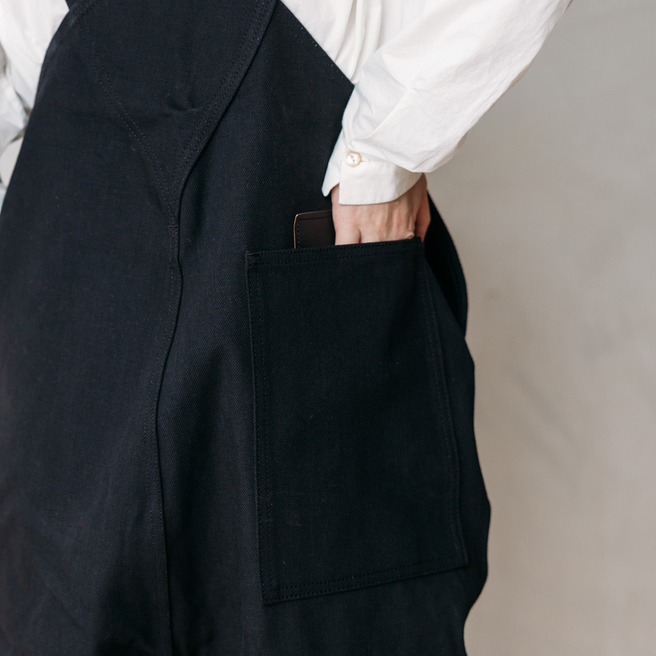 TUKI #0054 【TYPE2 SALOPETTE】black/black DENIM