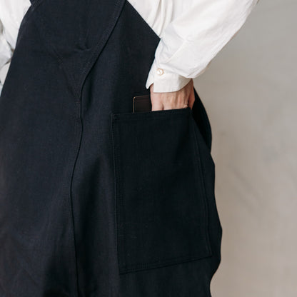 TUKI #0054 【TYPE2 SALOPETTE】black/black DENIM