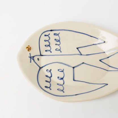 東峯未央-ツバメ皿M