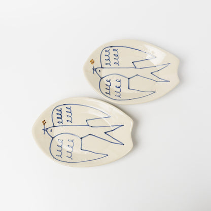 東峯未央-ツバメ皿M