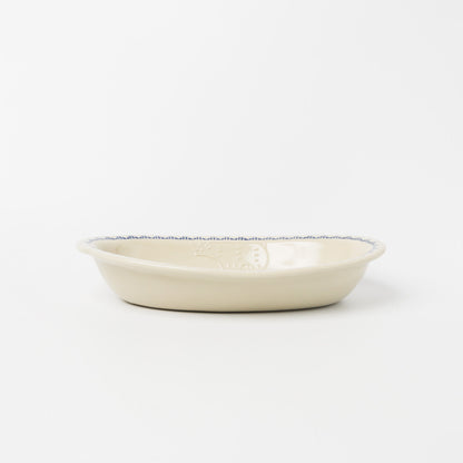 東峯未央-オーバル皿M-シロクマ