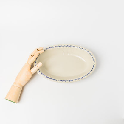 東峯未央-オーバル皿M-シロクマ