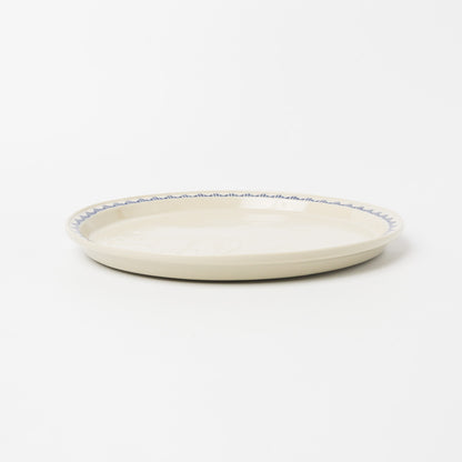 東峯未央-フラット8寸皿-シロクマ