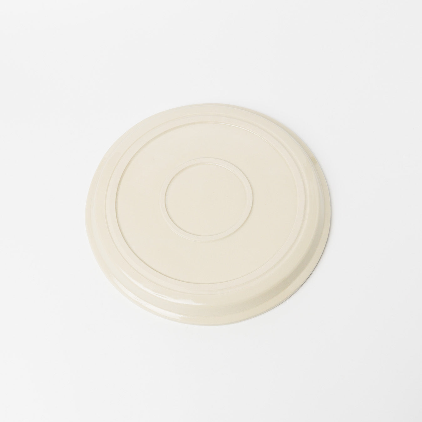 東峯未央-フラット8寸皿-シロクマ