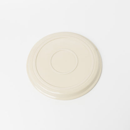 東峯未央-フラット8寸皿-シロクマ