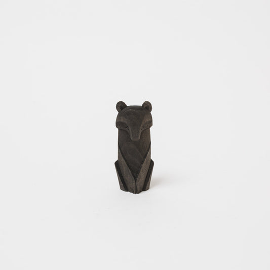 遊木民-木彫り熊-クマニポポ-小（黒）