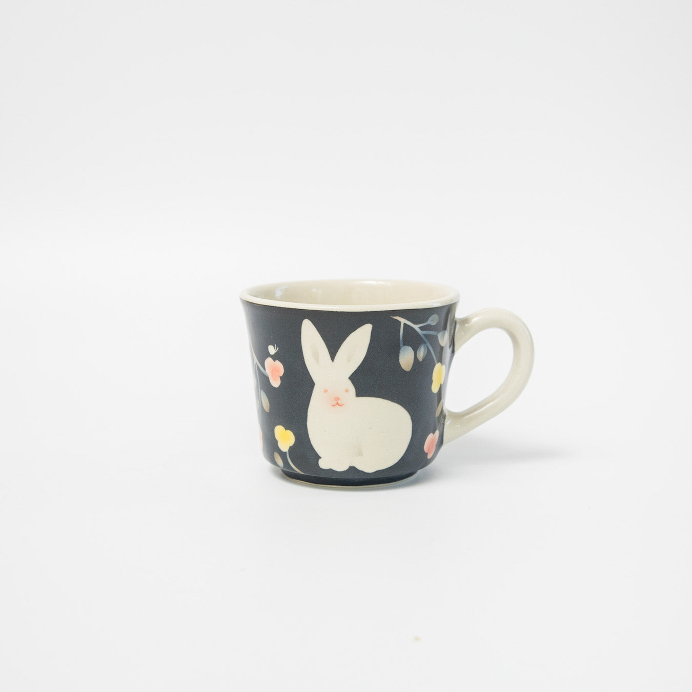 はるな陶芸工房-マグカップ-うさぎの花うた-A