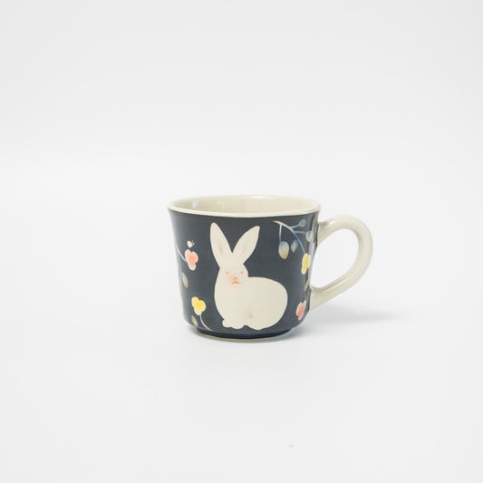 はるな陶芸工房-マグカップ-うさぎの花うた-A