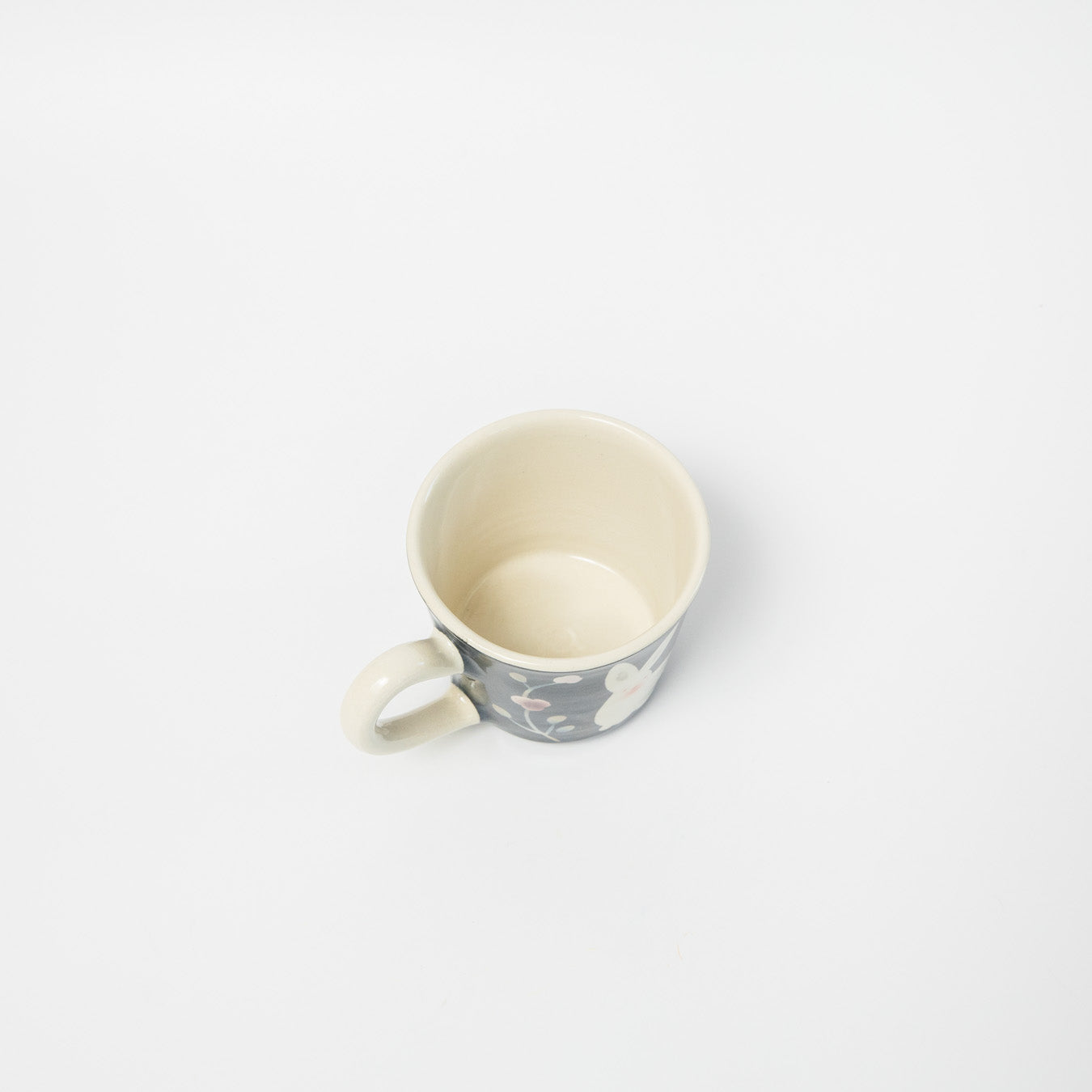 はるな陶芸工房-マグカップ-うさぎの花うた-B