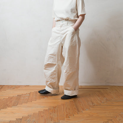 TUKI #0205【Baggy Trousers G/D】Ecru